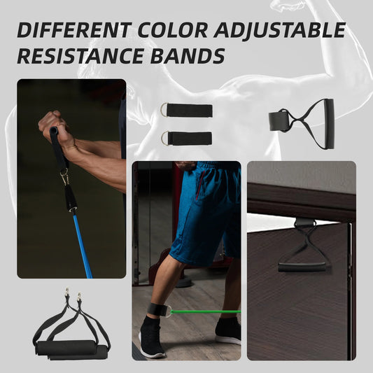 Resistance Bands Set Exercise Bands with Handles Heavy Resistance Training Physical Therapy Home Workouts